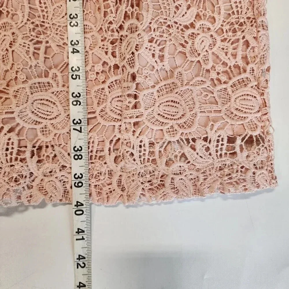 Nanette Lepore Women's Flutter Cold Shoulder‎ Lace Sheath Casual Dress Size 8